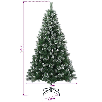 Artificial Christmas Tree 180 cm PVC and Metal Green
