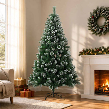 Artificial Christmas Tree 210 cm PVC and Metal Green