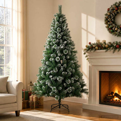 Artificial Christmas Tree 240 cm PVC and Metal Green