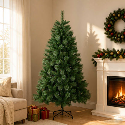 Artificial Christmas Tree 150 cm PVC and Metal Green