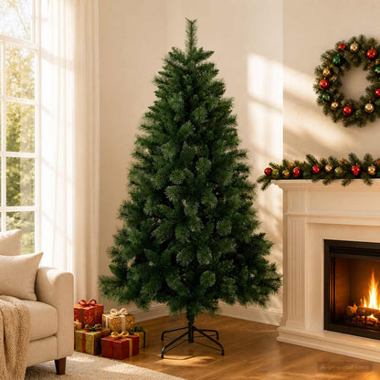 Artificial Christmas Tree 180 cm PVC and Metal Green