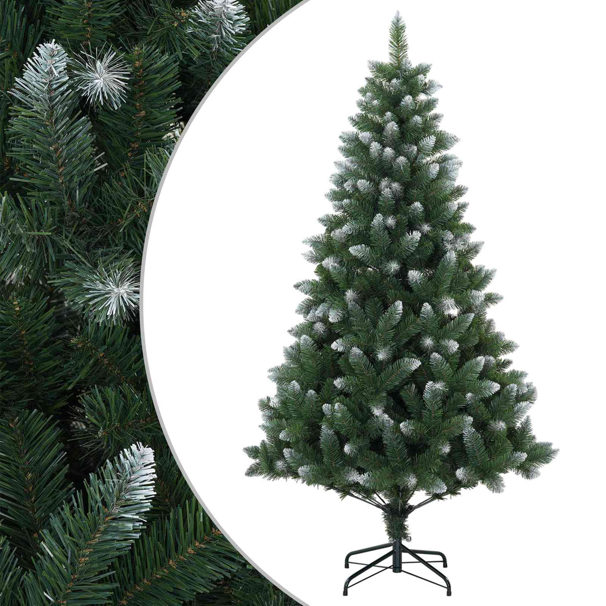 Artificial Christmas Tree 180 cm PVC and Metal Green