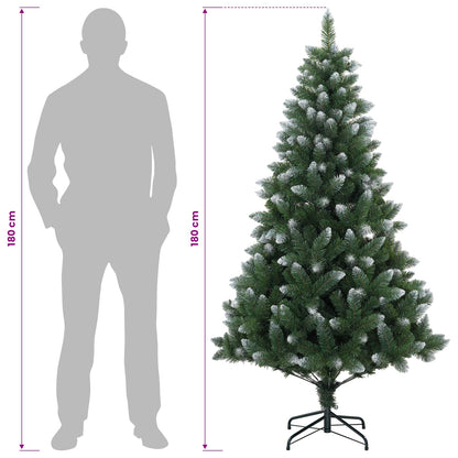 Artificial Christmas Tree 180 cm PVC and Metal Green