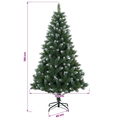 Artificial Christmas Tree 180 cm PVC and Metal Green