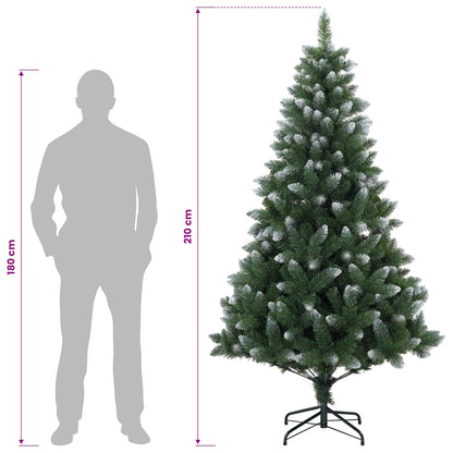 Artificial Christmas Tree 210 cm PVC and Metal Green
