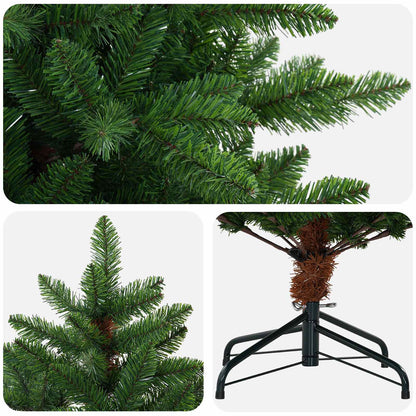 Artificial Christmas Tree 180 cm PVC and Metal Green