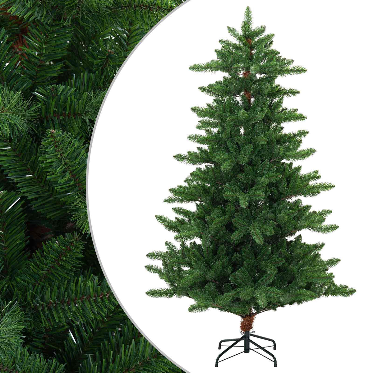 Artificial Christmas Tree 180 cm PVC and Metal Green