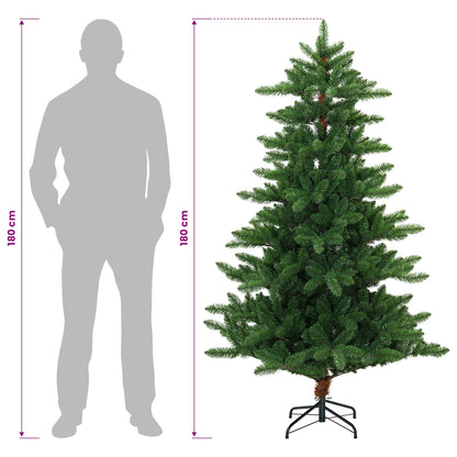 Artificial Christmas Tree 180 cm PVC and Metal Green