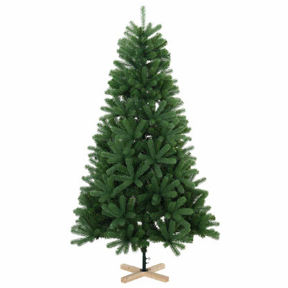 Artificial Christmas Tree 150 cm PVC and Solid Pine Wood Green