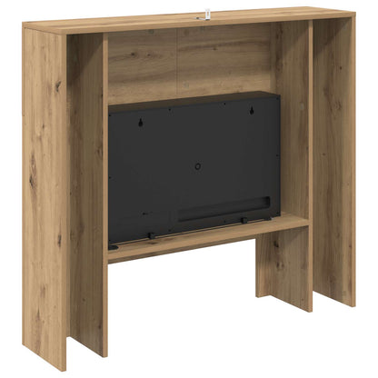 Electric Fireplace Artisan Oak 100 x 24.5 x 90 cm