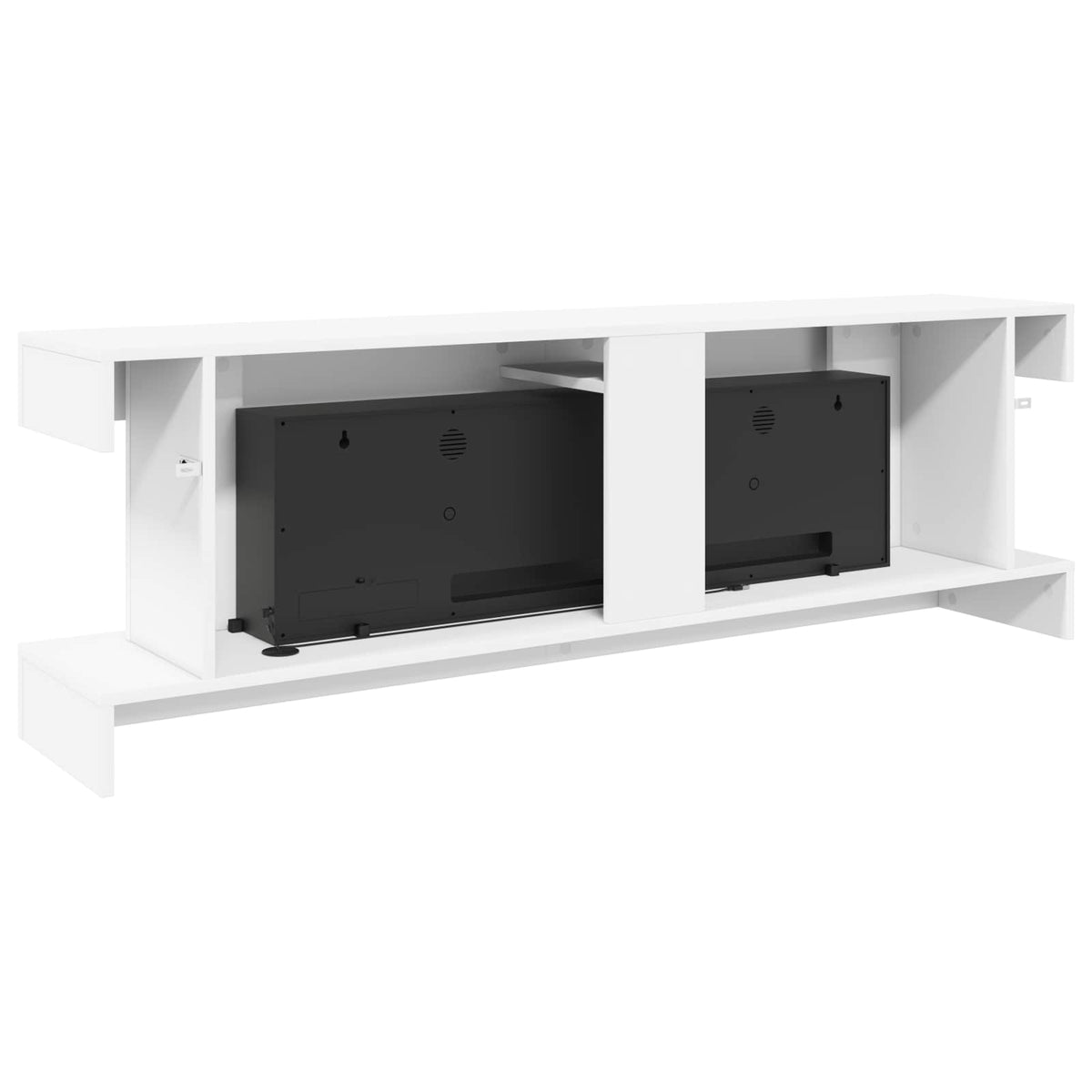 Electric Fireplace White 150 x 30 x 50 cm Engineered wood