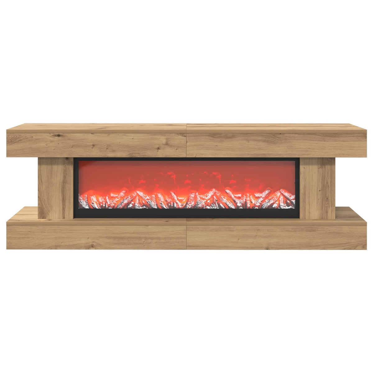 Electric Fireplace Artisan Oak 150 x 30 x 50 cm Engineered wood