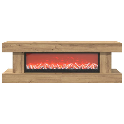 Electric Fireplace Artisan Oak 150 x 30 x 50 cm Engineered wood