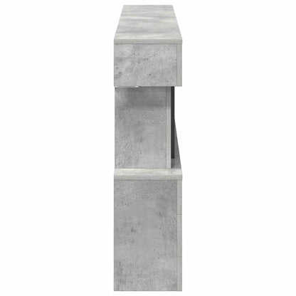 Electric Fireplace Concrete 150 x 21 x 77 cm Engineered wood