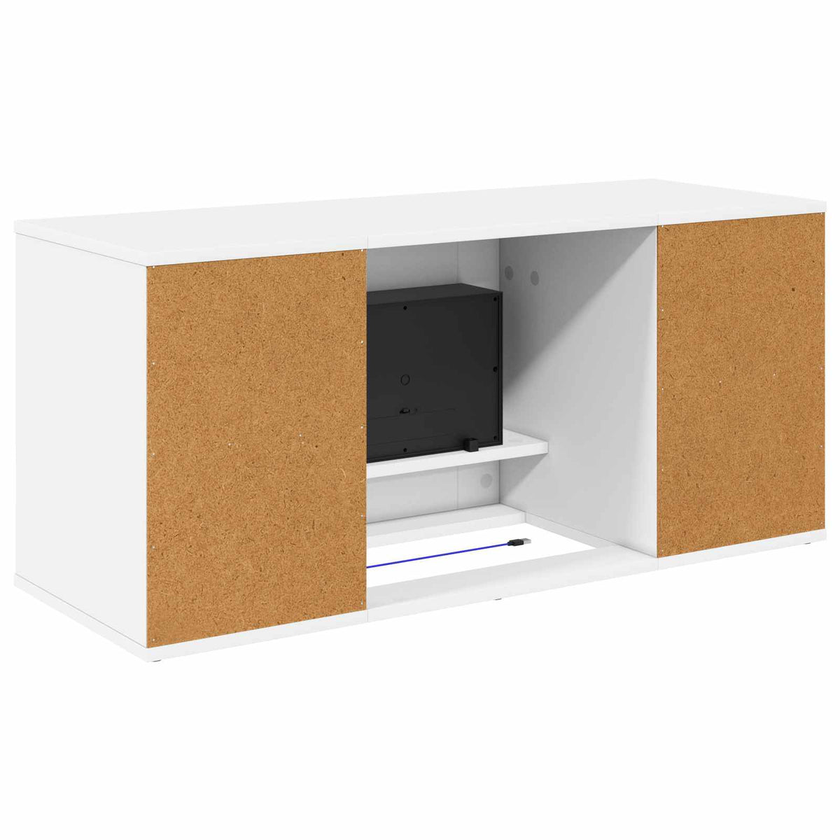 Electric Fireplace White 100 x 37 x 45.5 cm Engineered wood