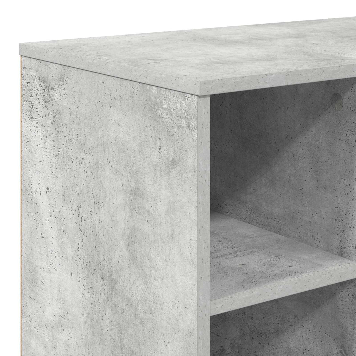 Electric Fireplace Concrete 100 x 37 x 45.5 cm Engineered wood