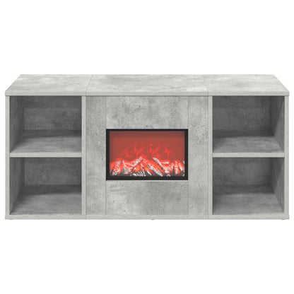 Electric Fireplace Concrete 100 x 37 x 45.5 cm Engineered wood