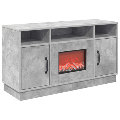 Electric Fireplace Concrete 100 x 33 x 55 cm Engineered wood