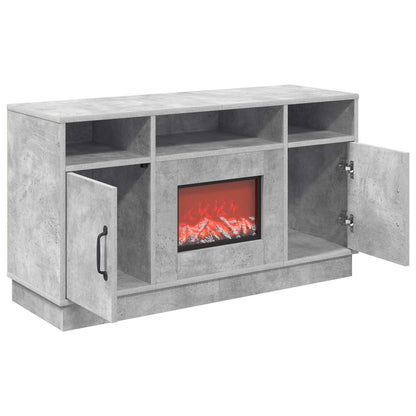 Electric Fireplace Concrete 100 x 33 x 55 cm Engineered wood