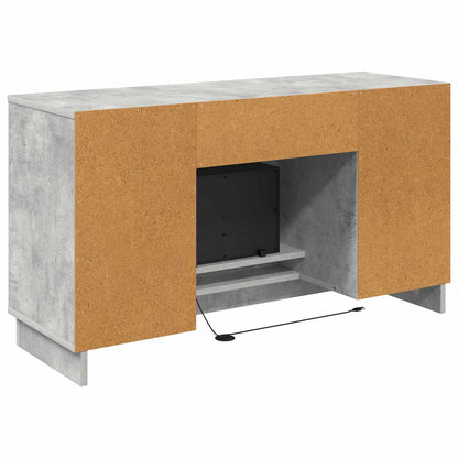 Electric Fireplace Concrete 100 x 33 x 55 cm Engineered wood