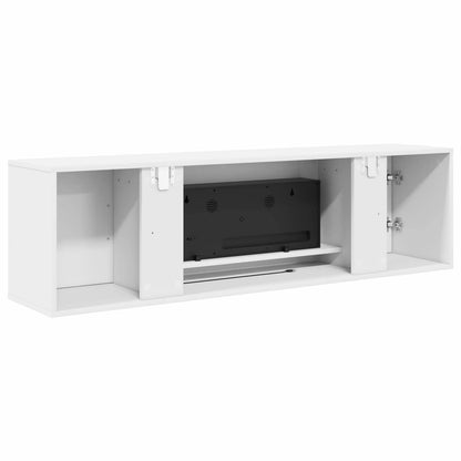 Electric Fireplace White 140.5 x 30 x 39 cm Engineered wood