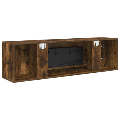 Electric Fireplace Smoked Oak 140.5 x 30 x 39 cm