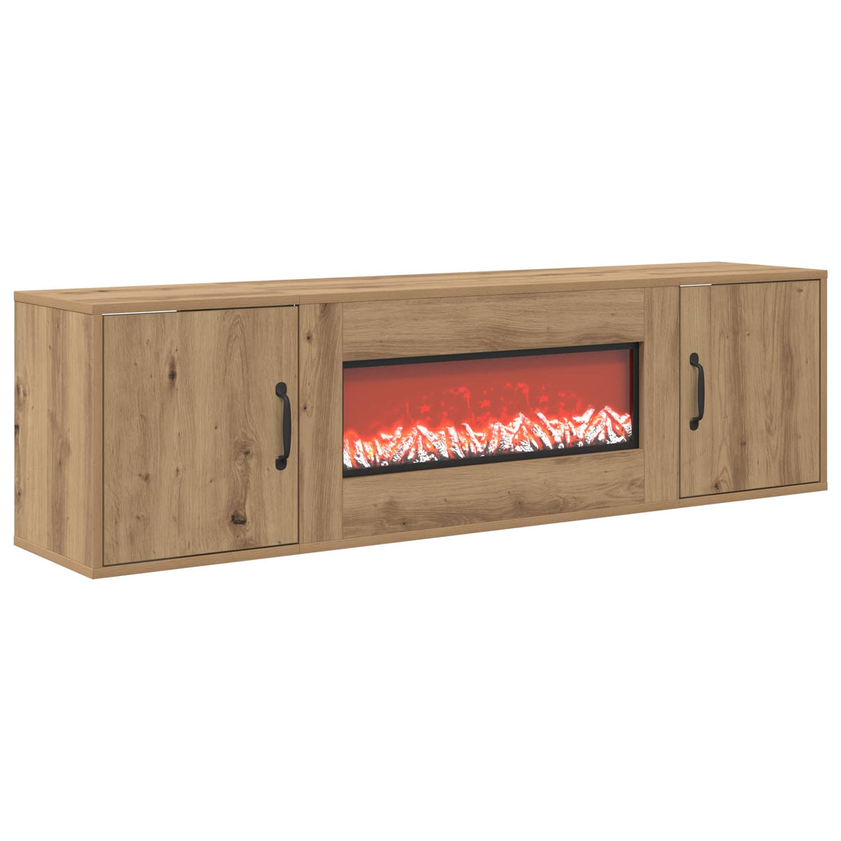Electric Fireplace Artisan Oak 140.5 x 30 x 39 cm