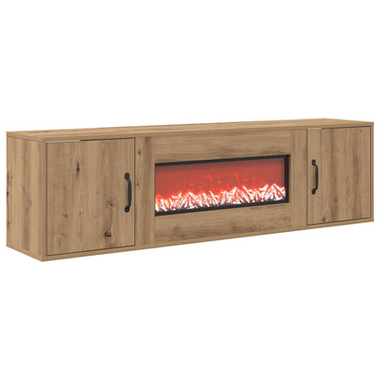 Electric Fireplace Artisan Oak 140.5 x 30 x 39 cm
