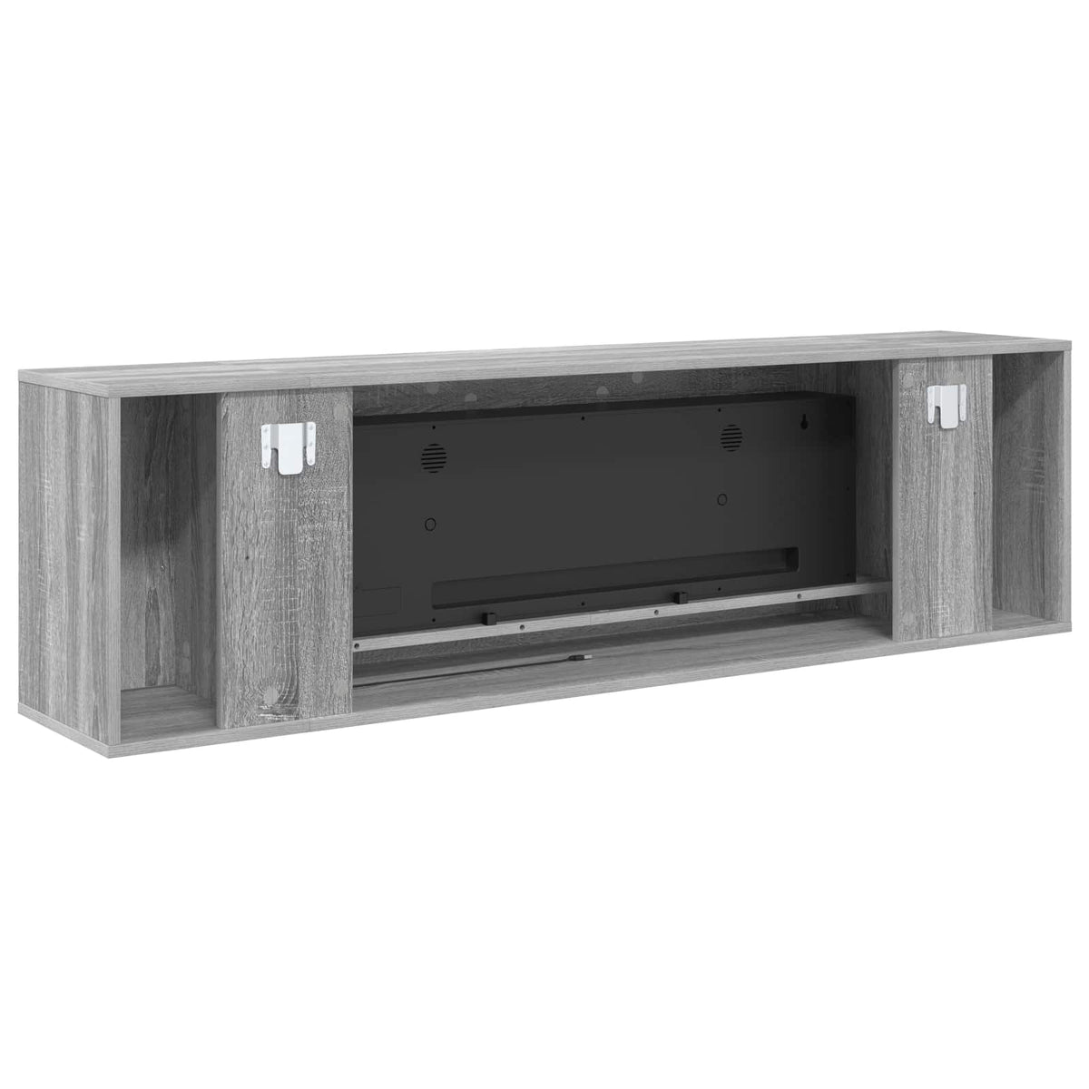 Electric Fireplace Grey Sonoma 155 x 30 x 44 cm Engineered wood