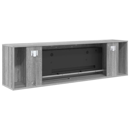 Electric Fireplace Grey Sonoma 155 x 30 x 44 cm Engineered wood