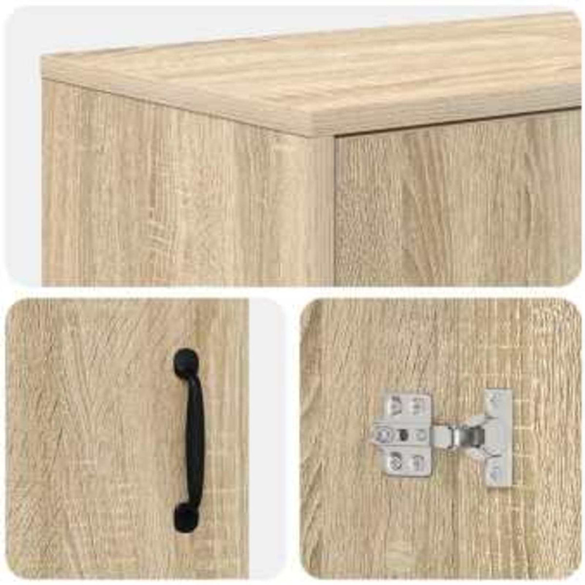 Electric Fireplace Sonoma 110 x 30 x 36.5 cm Engineered wood