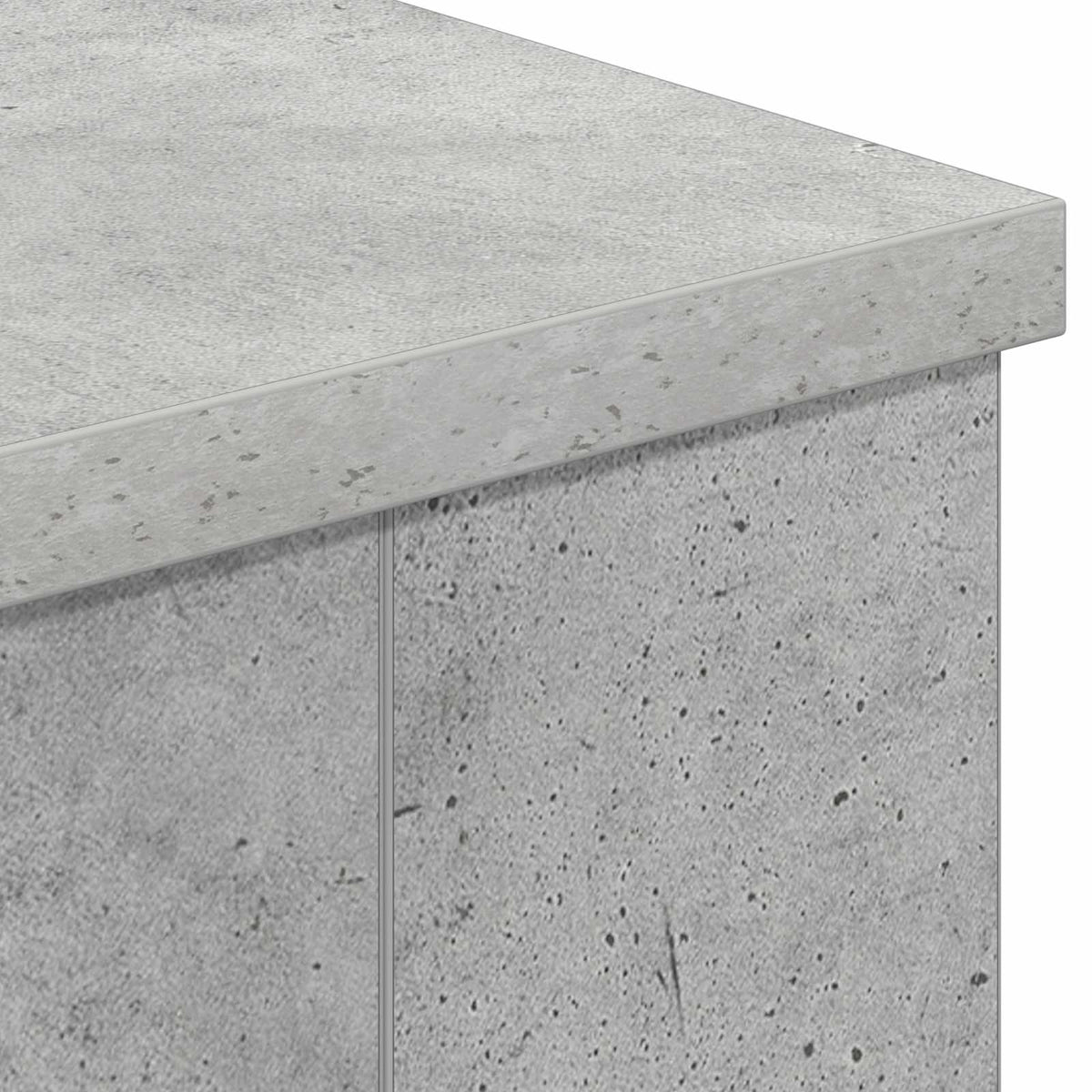 Electric Fireplace Concrete 114 x 18 x 58.5 cm Engineered wood