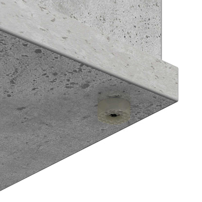 Electric Fireplace Concrete 114 x 18 x 58.5 cm Engineered wood