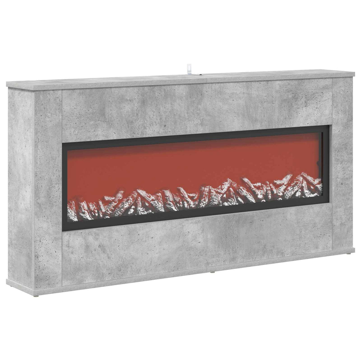 Electric Fireplace Concrete 114 x 18 x 58.5 cm Engineered wood