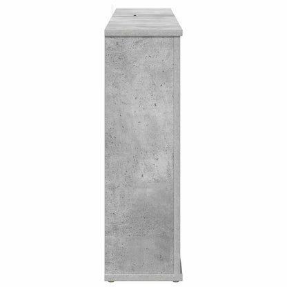 Electric Fireplace Concrete 114 x 18 x 58.5 cm Engineered wood