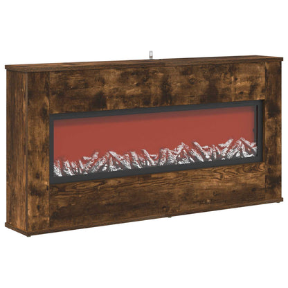 Electric Fireplace Smoked Oak 114 x 18 x 58.5 cm