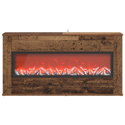 Electric Fireplace Old Wood 114 x 18 x 58.5 cm Engineered wood