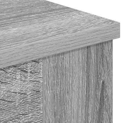 Electric Fireplace Grey Sonoma 47 x 18 x 48 cm Engineered wood