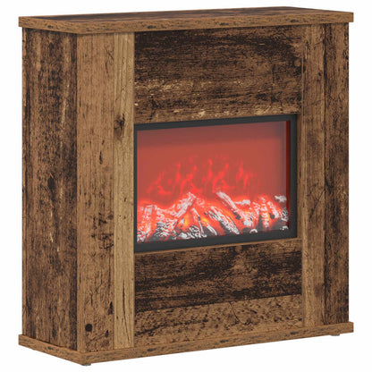 Electric Fireplace Old Wood 47 x 18 x 48 cm Engineered wood
