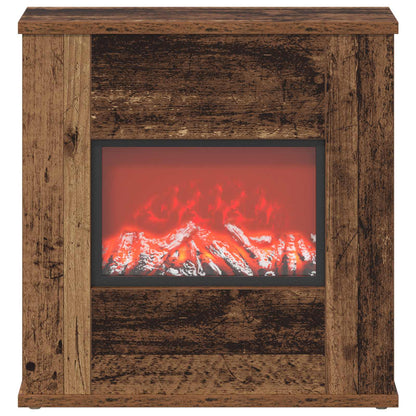 Electric Fireplace Old Wood 47 x 18 x 48 cm Engineered wood