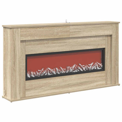 Fireplace with LED Strip Sonoma 130 x 20 x 69.5 cm