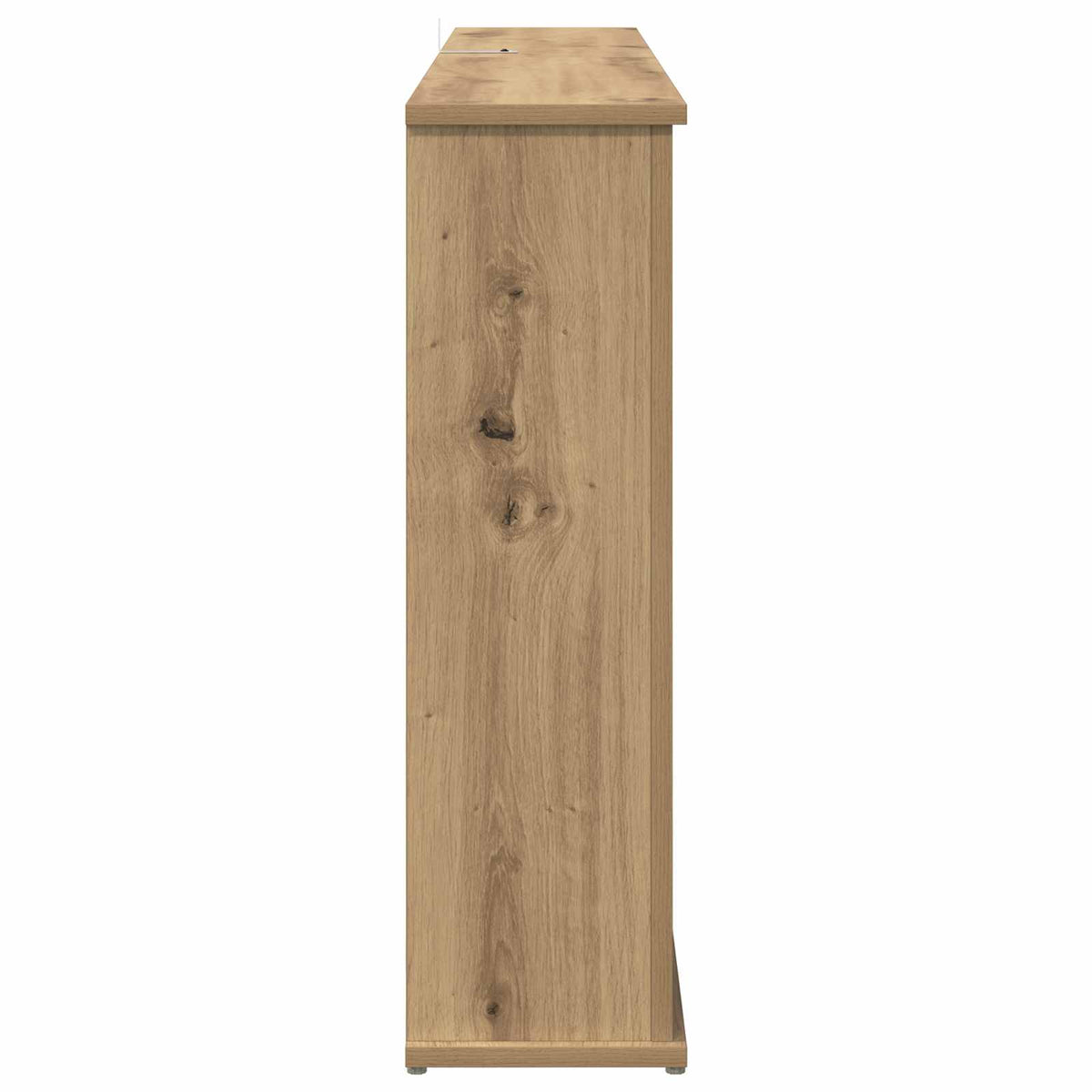 Fireplace with LED Strip Artisan Oak 130 x 20 x 69.5 cm
