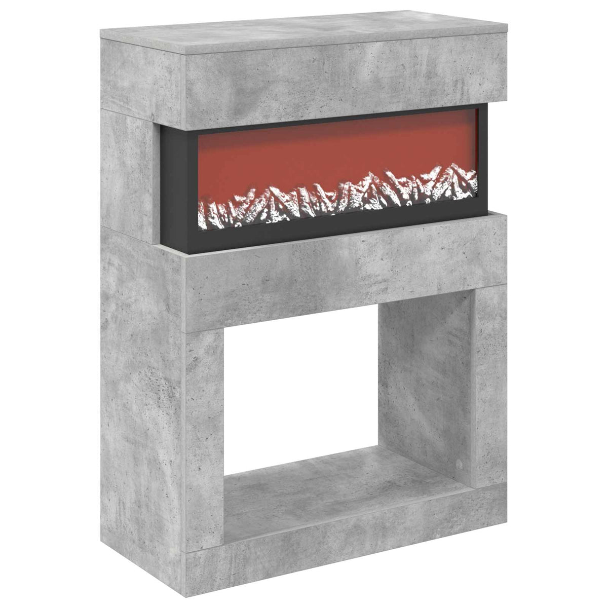 Electric Fireplace Concrete 64 x 30 x 87 cm Engineered wood