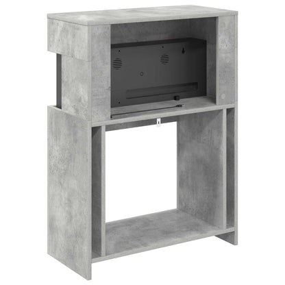 Electric Fireplace Concrete 64 x 30 x 87 cm Engineered wood