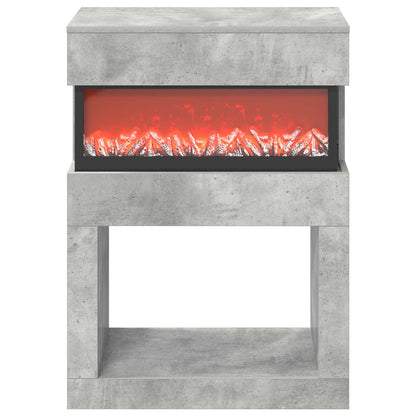 Electric Fireplace Concrete 64 x 30 x 87 cm Engineered wood