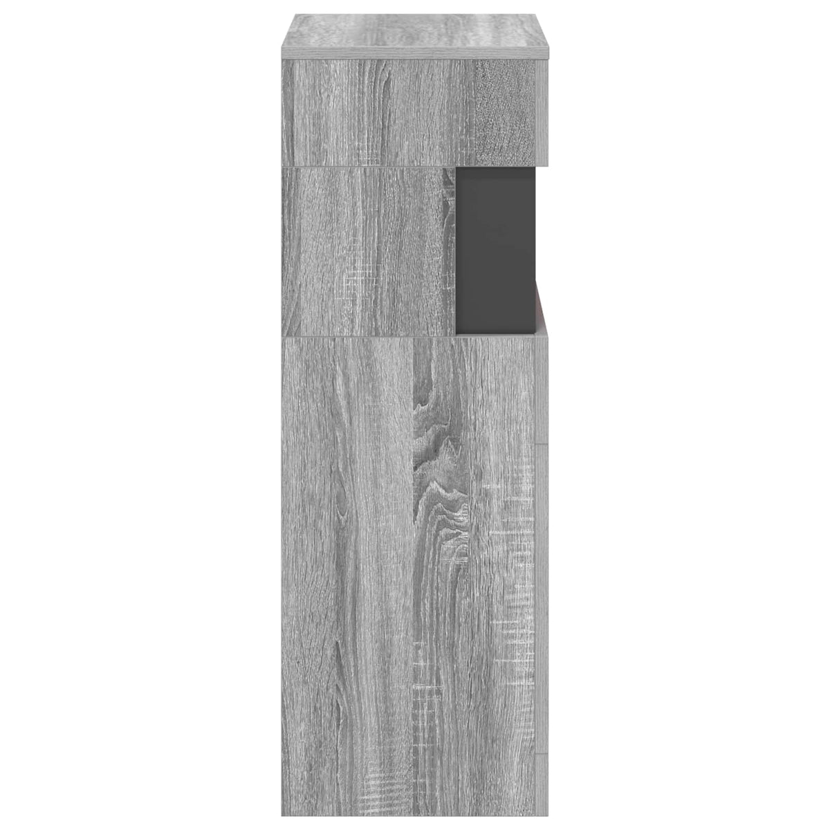 Electric Fireplace Grey Sonoma 35 x 30 x 86 cm Engineered wood