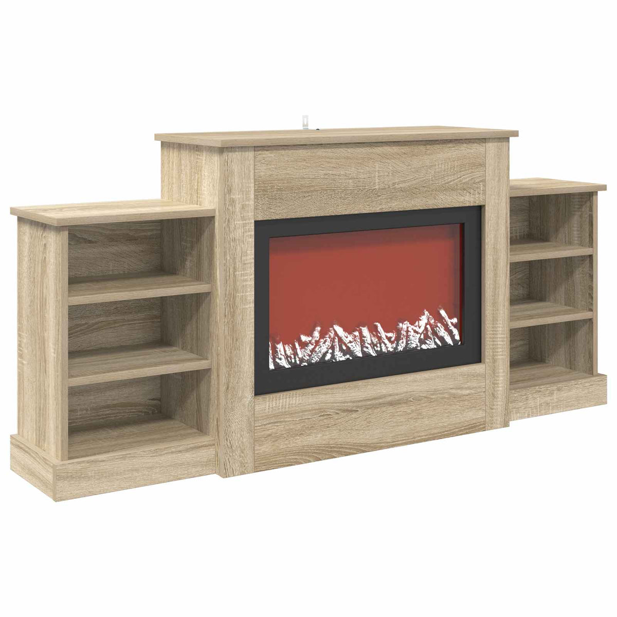 Electric Fireplace Sonoma 140 x 30 x 67 cm Engineered wood