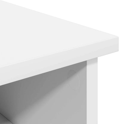 Electric Fireplace White 110 x 30 x 50 cm Engineered wood