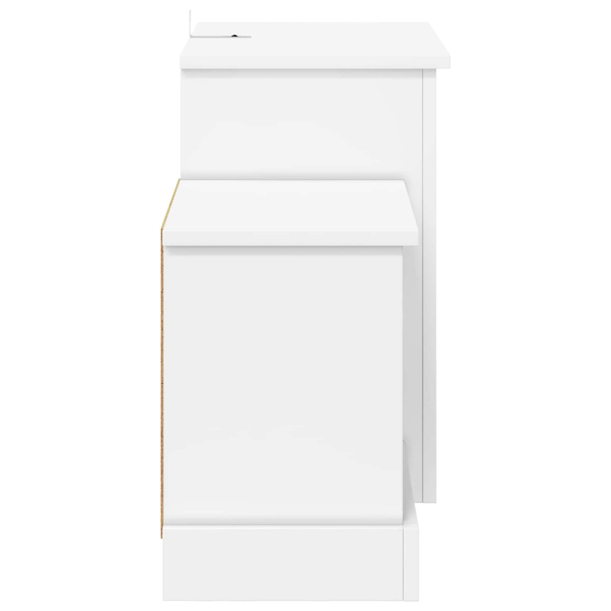 Electric Fireplace White 110 x 30 x 50 cm Engineered wood