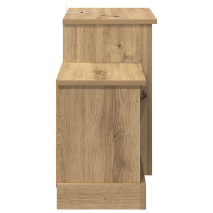 Electric Fireplace Artisan Oak 110 x 30 x 50 cm Engineered wood